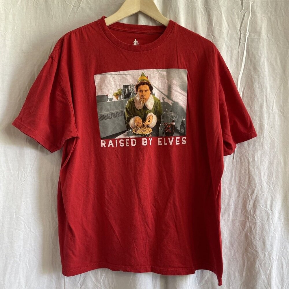 Elf‎ Red Short Sleeved Men’s or Unisex Will Ferrell Christmas T-Shirt Size XXL